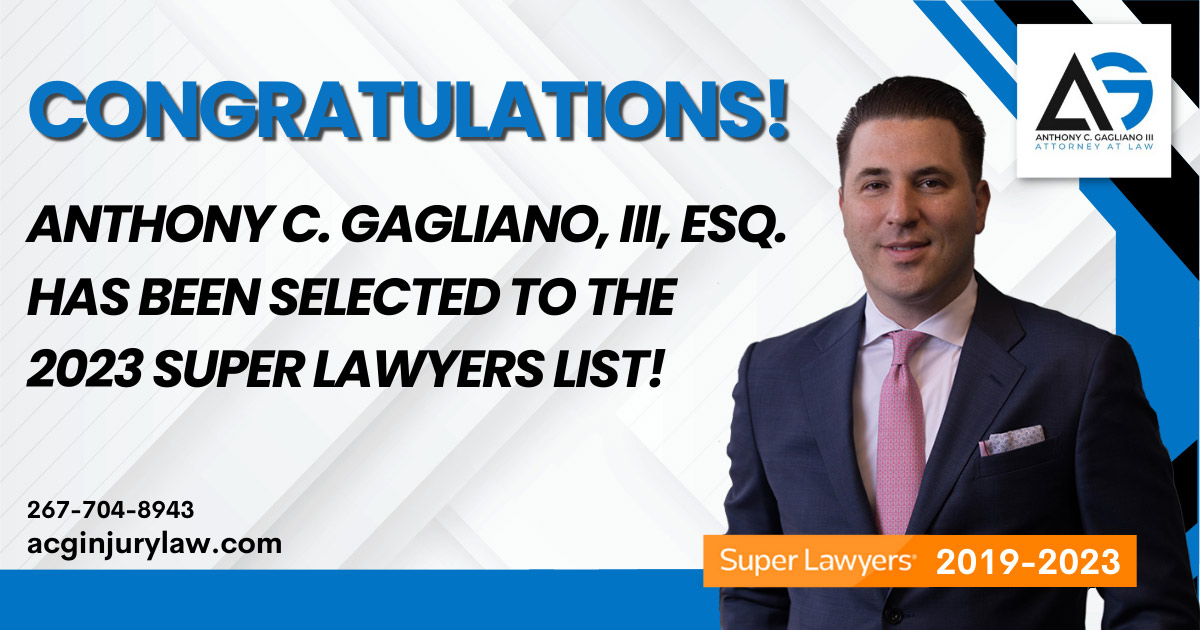 Anthony Gagliano selected to 2023 Pennsylvania Super Lawyers List