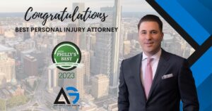 Anthony Gagliano metro philly best personal injury attorney 2023 award
